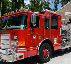 Shooting the Breeze. fire truck