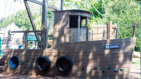 Parks. Find a Playground in Bluffton. pirate ship structure
