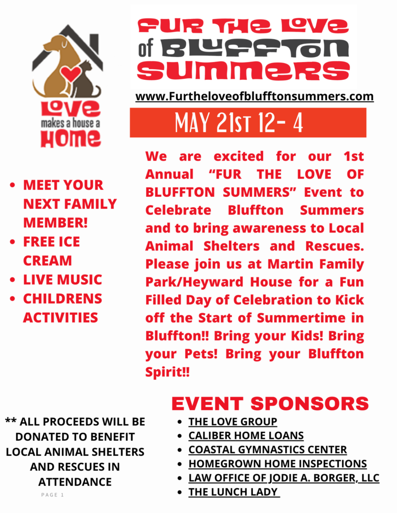 Fur the Love of Bluffton Summers