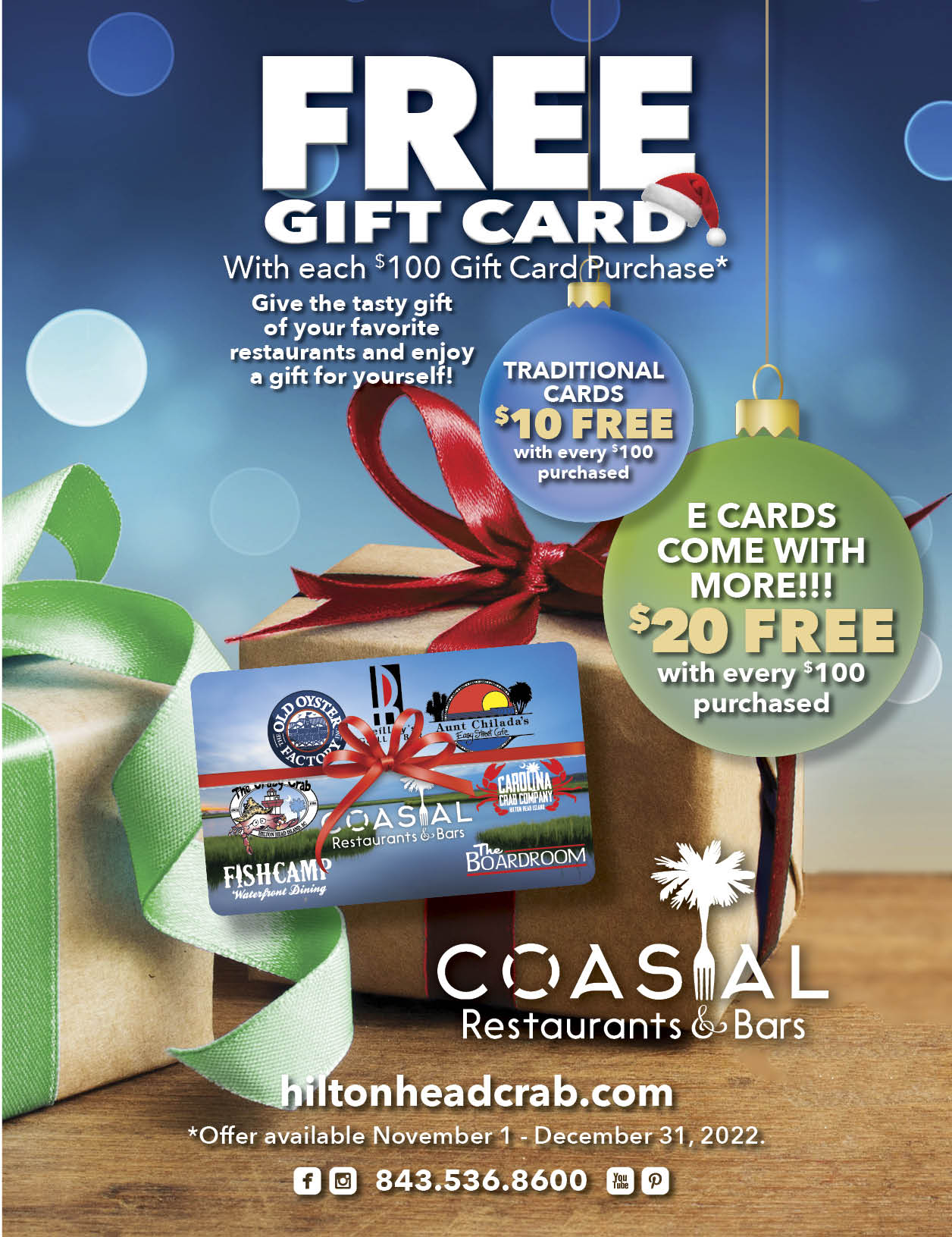 CRAB Gift Cards