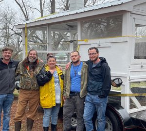 A Bluffton Chicken Story. group of people on a cloudy day