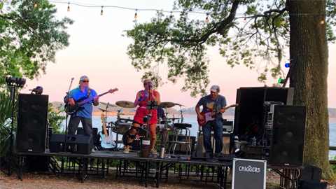 Brew-tiful BlufftemberFest. a band on stage