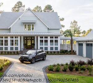 HGTV Builds Its 2025 Dream Home in Bluffton. A large house with 2 car garage