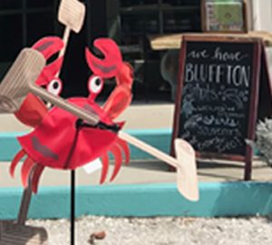 The Blend of Bluffton's State of Mind. a crab windmill