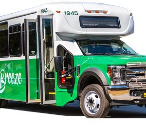 Bluffton Breeze Offers Free Rides to the Bluffton Fresh Market - a green bus